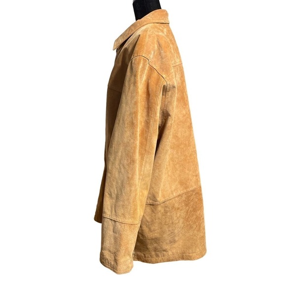 Boutique Europa Suede/Leather  Jacket. Collared, button front. XL Preowned - Picture 2 of 14